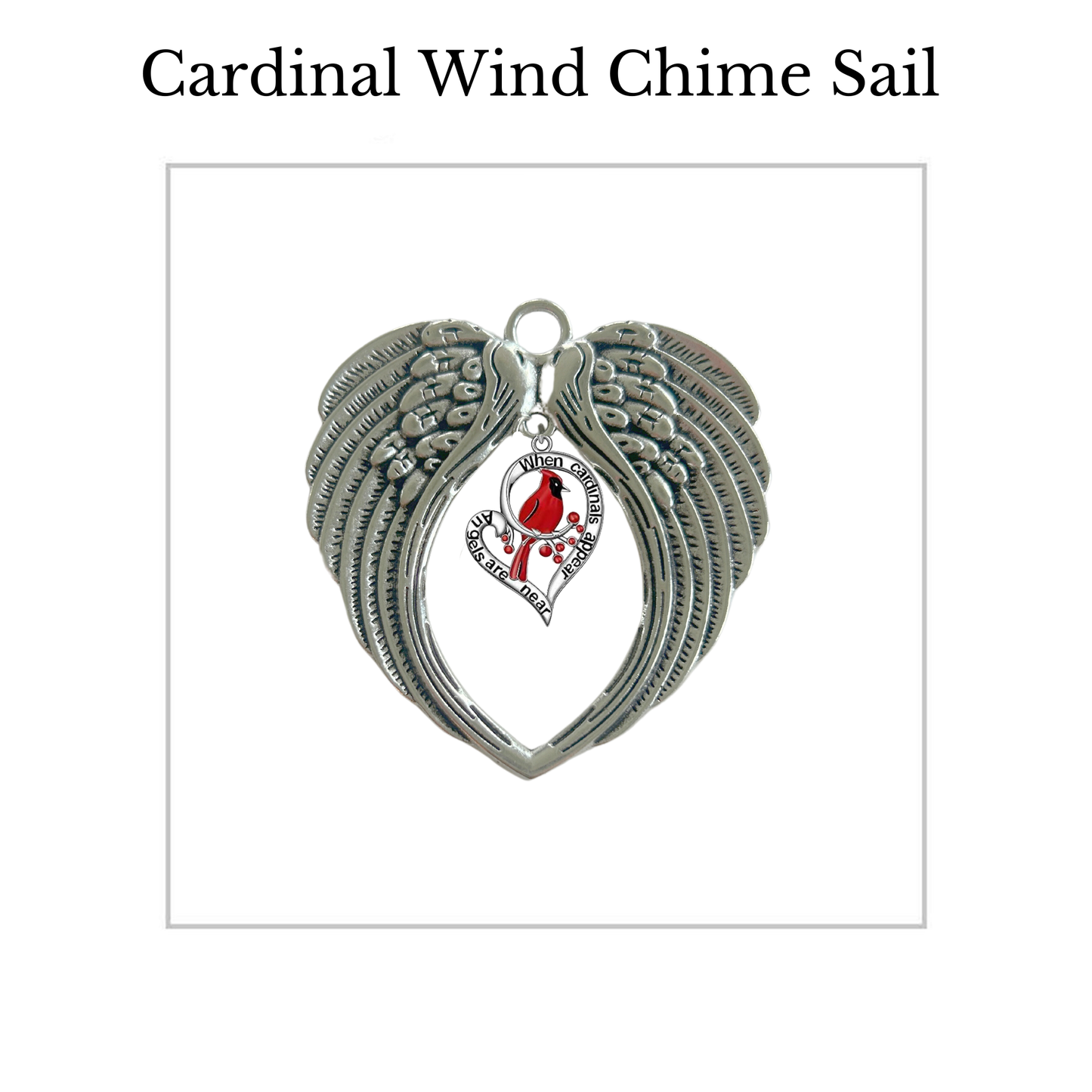 Cardinal Windchime Sympathy Gift
