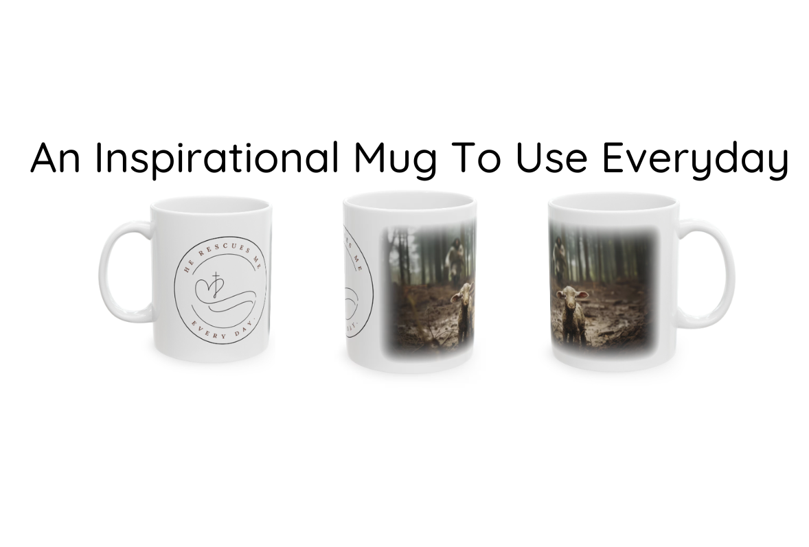 Jesus and Lamb Inspirational Coffee Mug