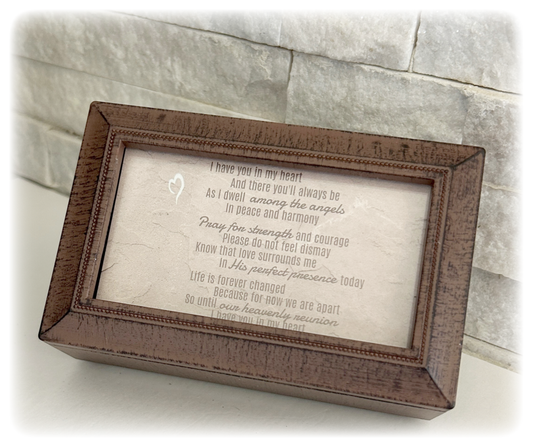 In My Heart Memorial Music Box - Sympathy Gift for Loss of Loved One