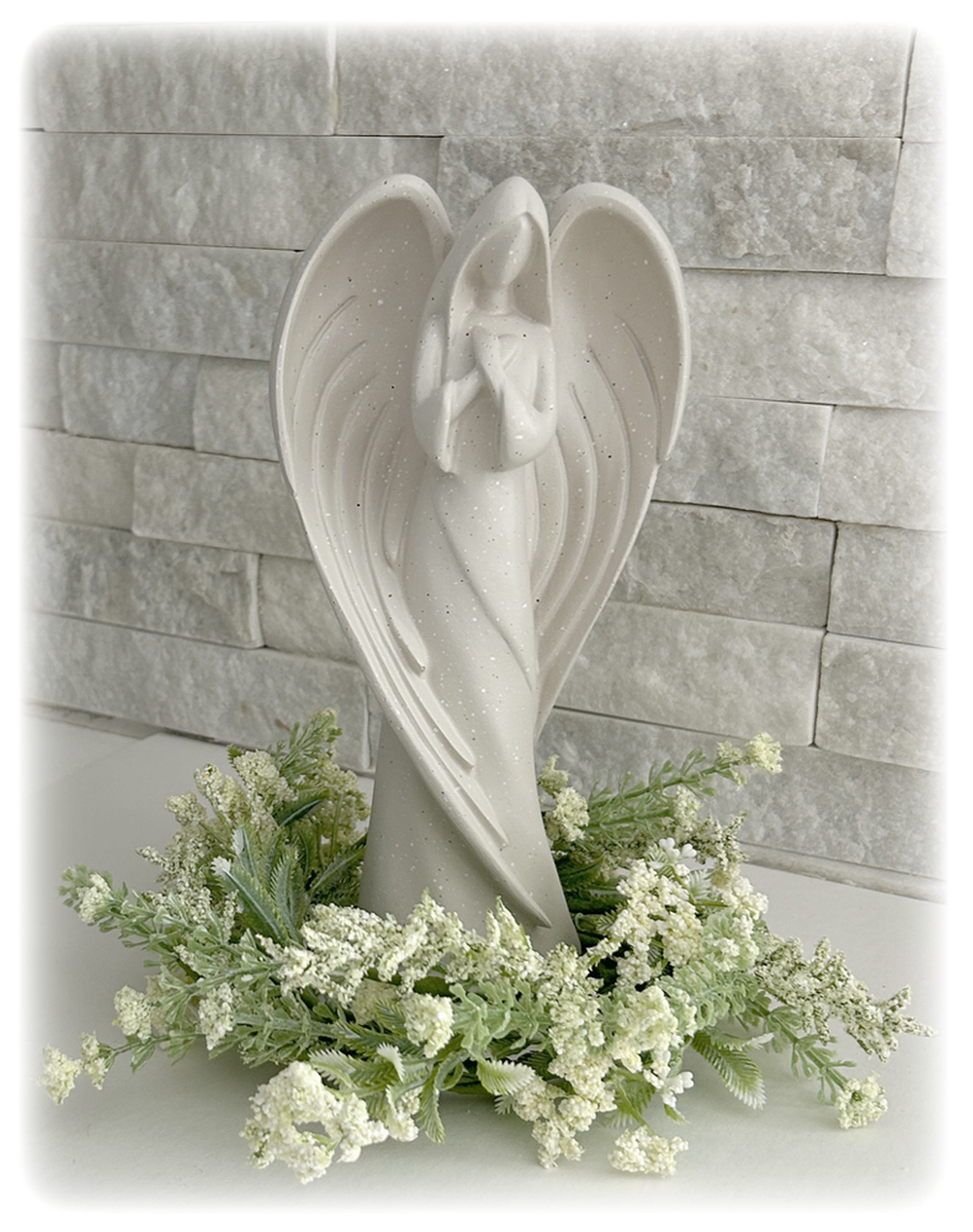 Mother's Gift Idea, Angel Statue with "Angel Mother" Refrigerator Magnet
