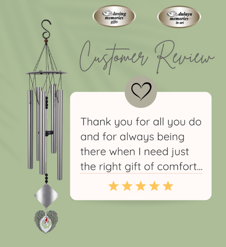 Cardinal Windchime Sympathy Gift