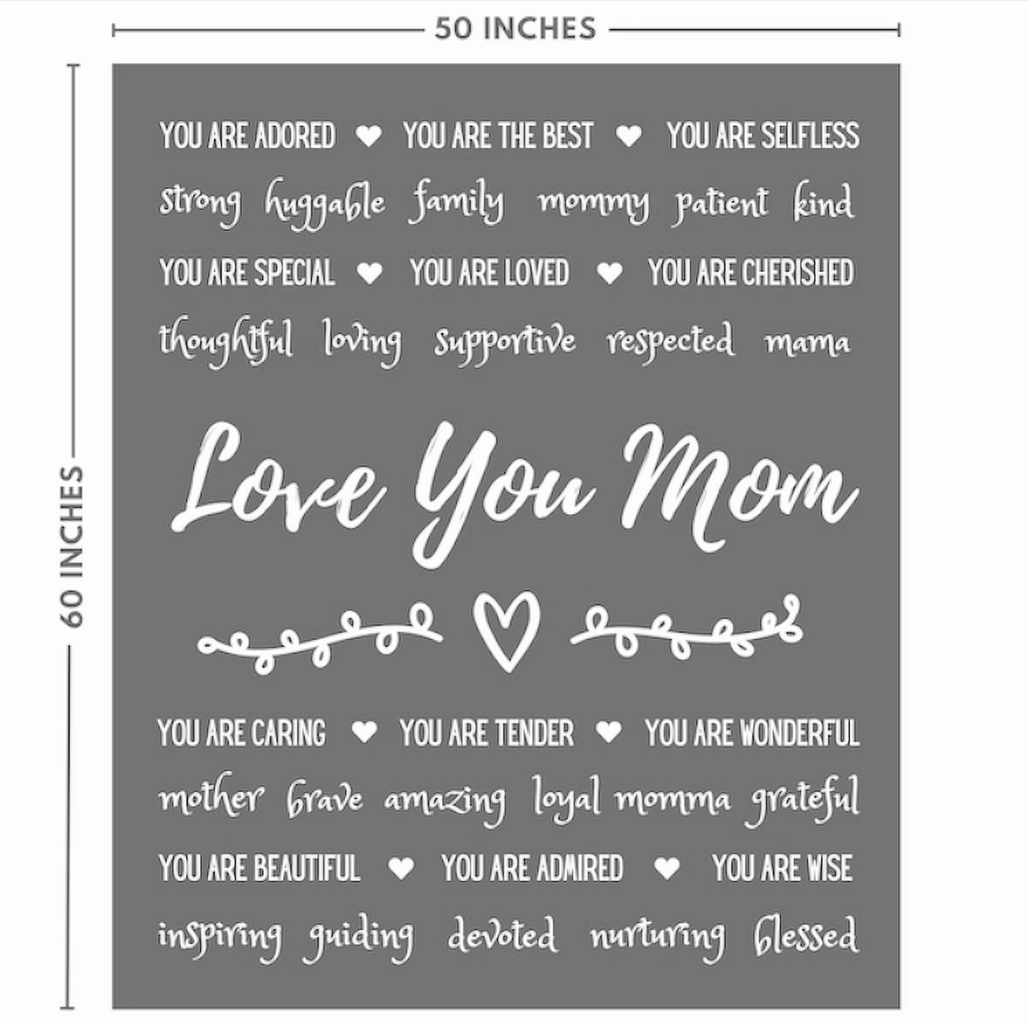 Heartfelt Mother's Day Blanket – A Hug for Mom