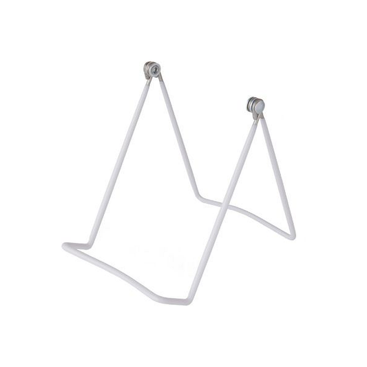 White Vinyl-Coated Adjustable Display Easel – Non-Slip Stand
