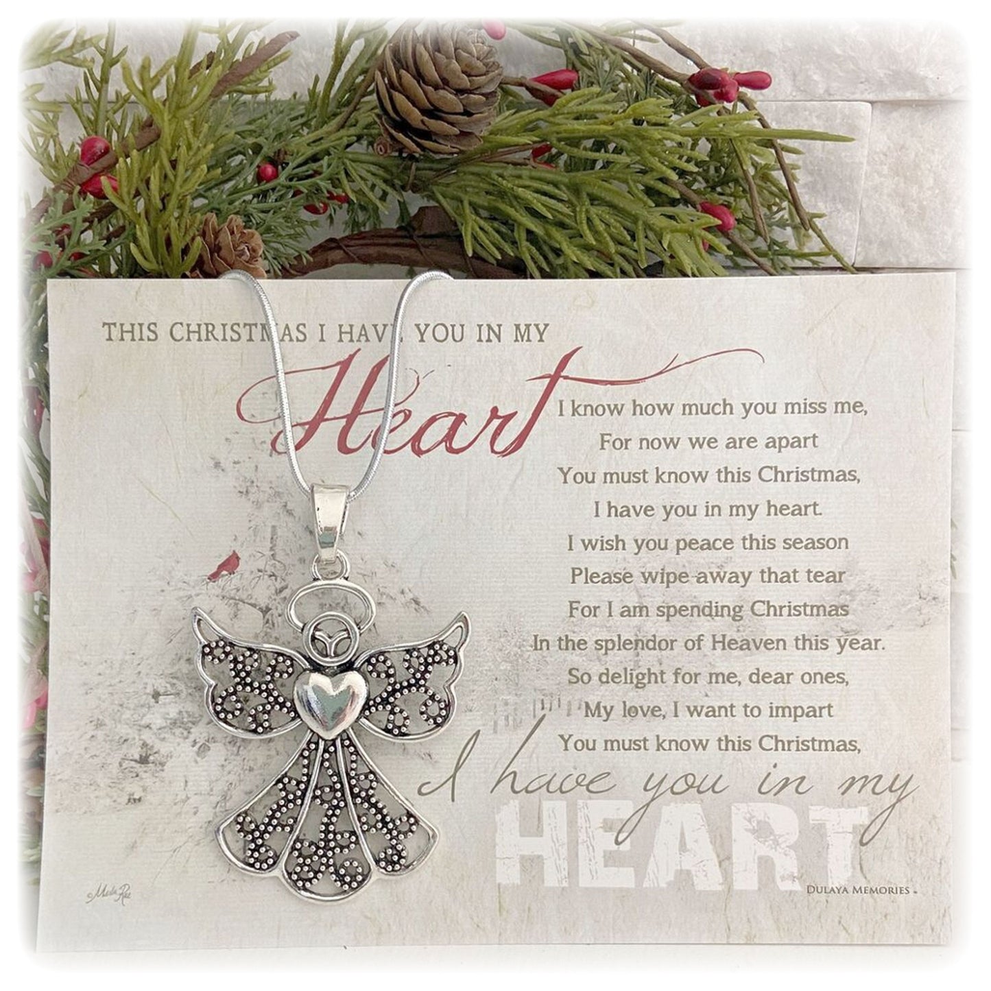 Christmas Angel Memorial Ornament Sympathy Gift for the Holidays