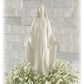 Accent Wreath with Miniature White Flowers for Statues or Candles