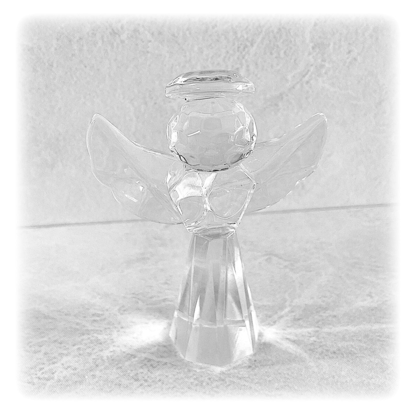 Crystal Angel Statue Sympathy Gift with Condolences Card