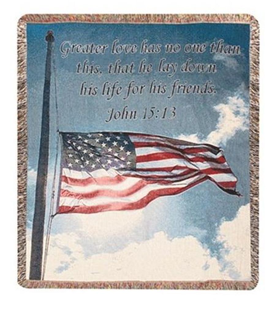 Patriotic Memorial Blanket - American Flag