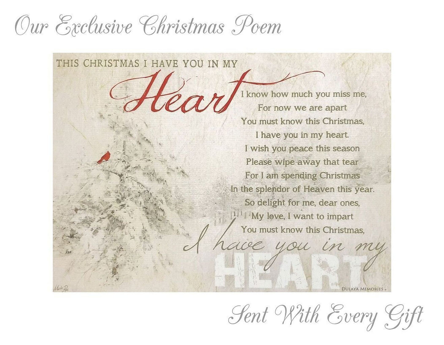 Christmas in Heaven Nativity Memorial Candleholder with LED Candle