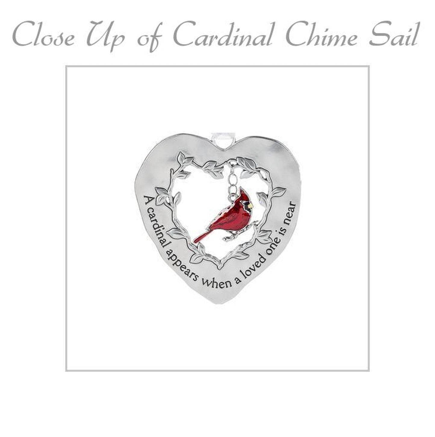Cardinal Windchime Sympathy Gift