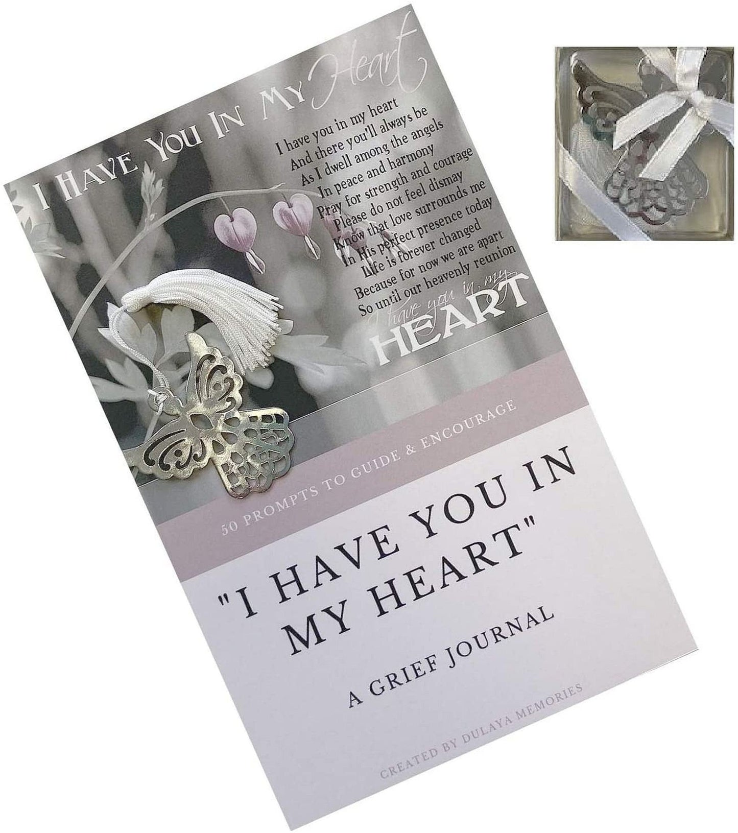 Grief Journal Diary with Angel Bookmark Sympathy Gift