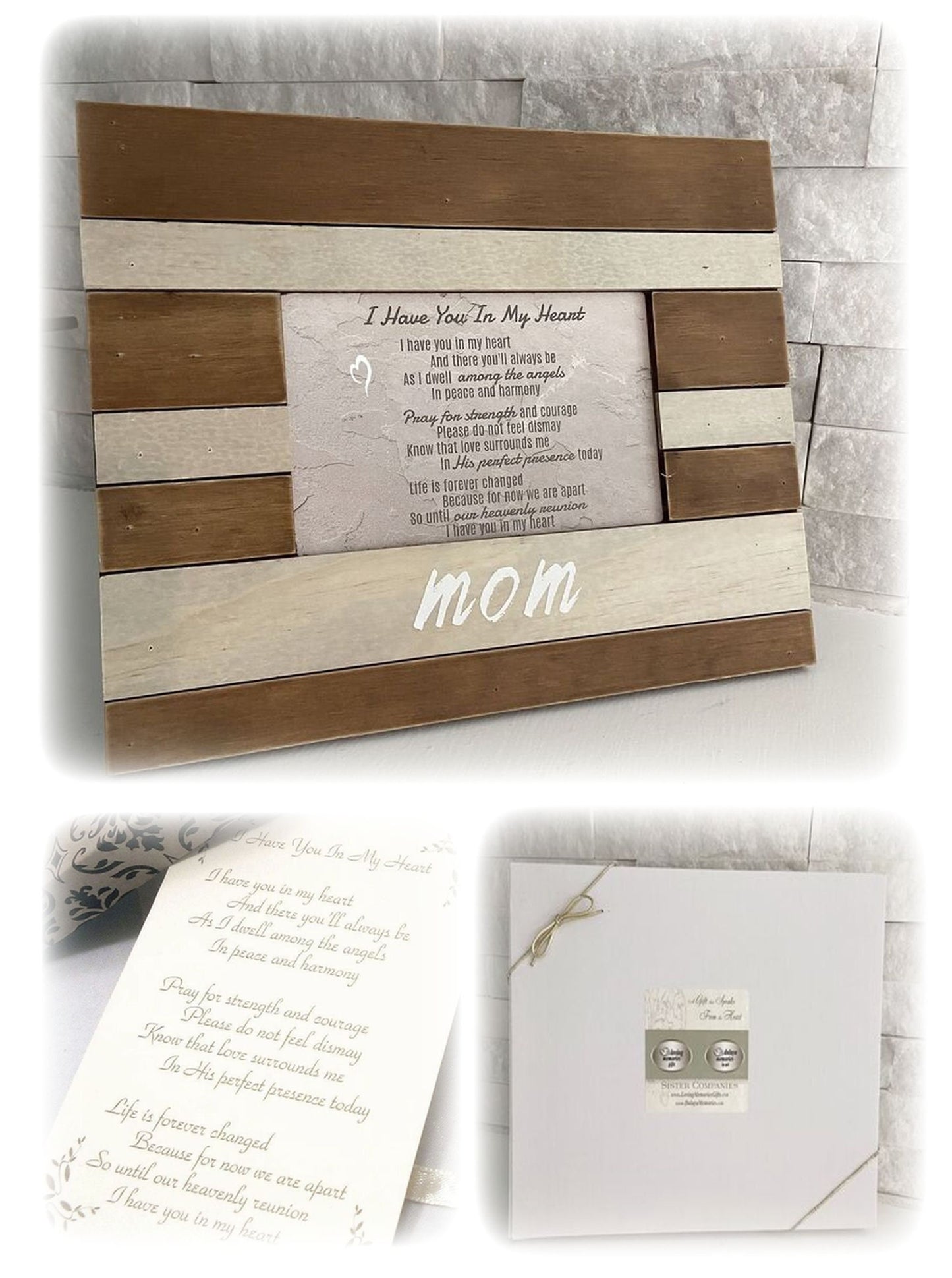 Loss of Mother Picture Frame Sympathy Gift, Memorial Photo Frame