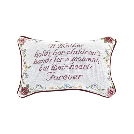 Tapestry Pillow for Mom with "Angel Mother" Refrigerator Magnet
