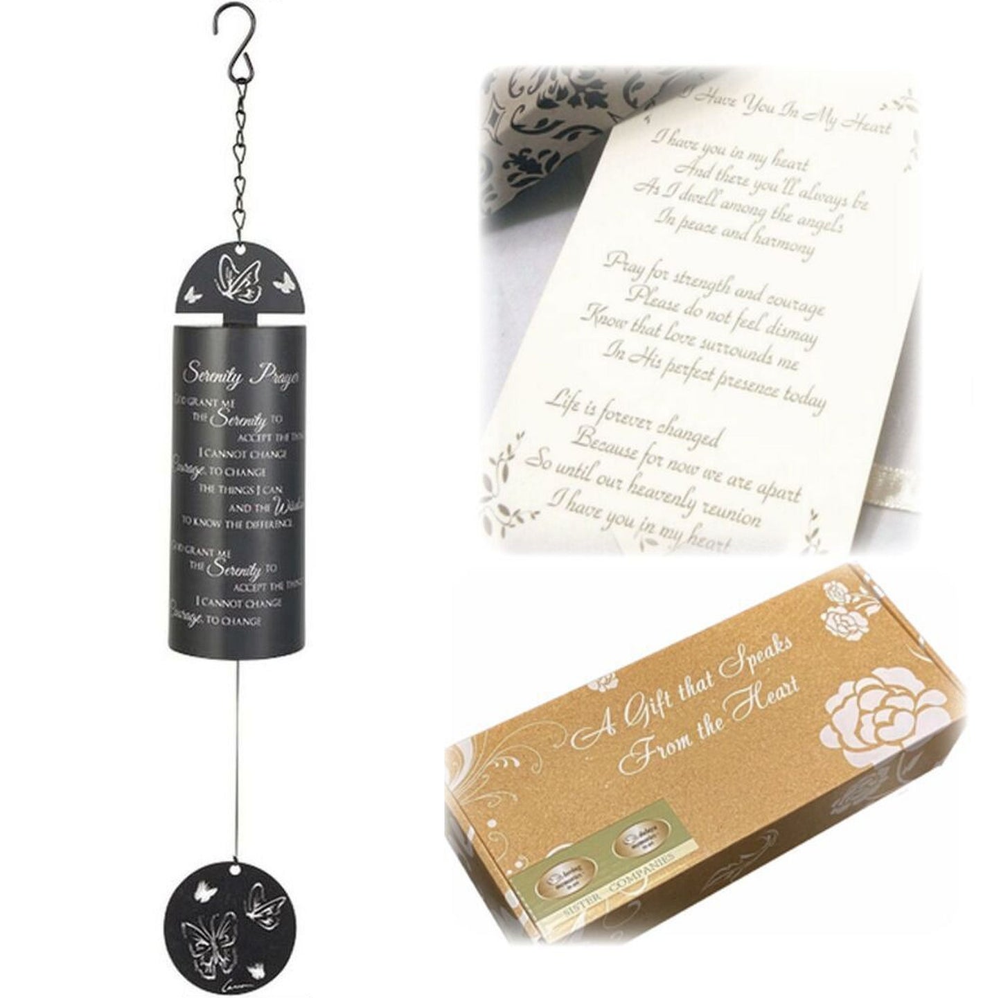 Serenity Prayer Memorial Windchime Sympathy Gift