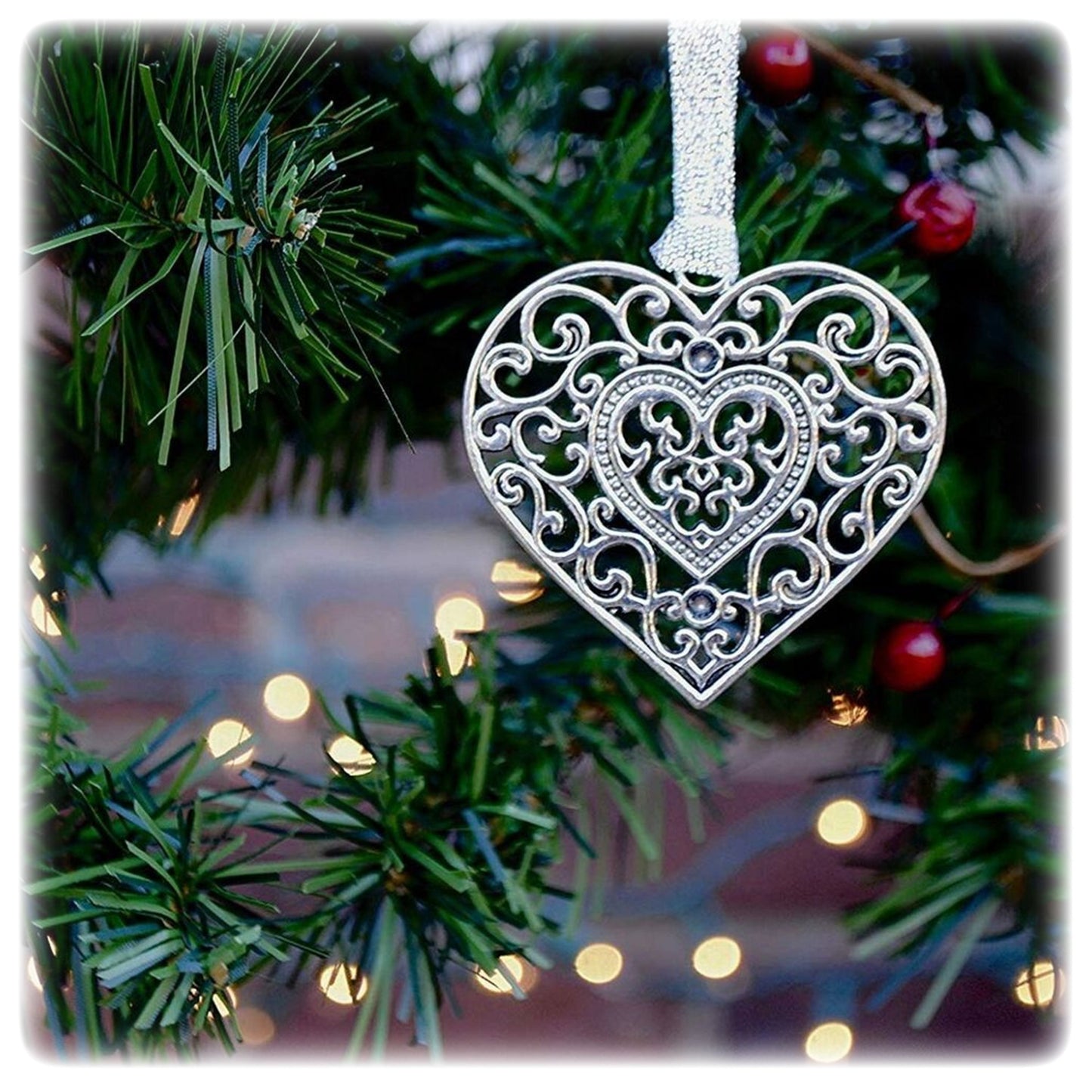 Heart of Christmas Ornament Unique Gift for Friends, Family, Teacher, Pastor...