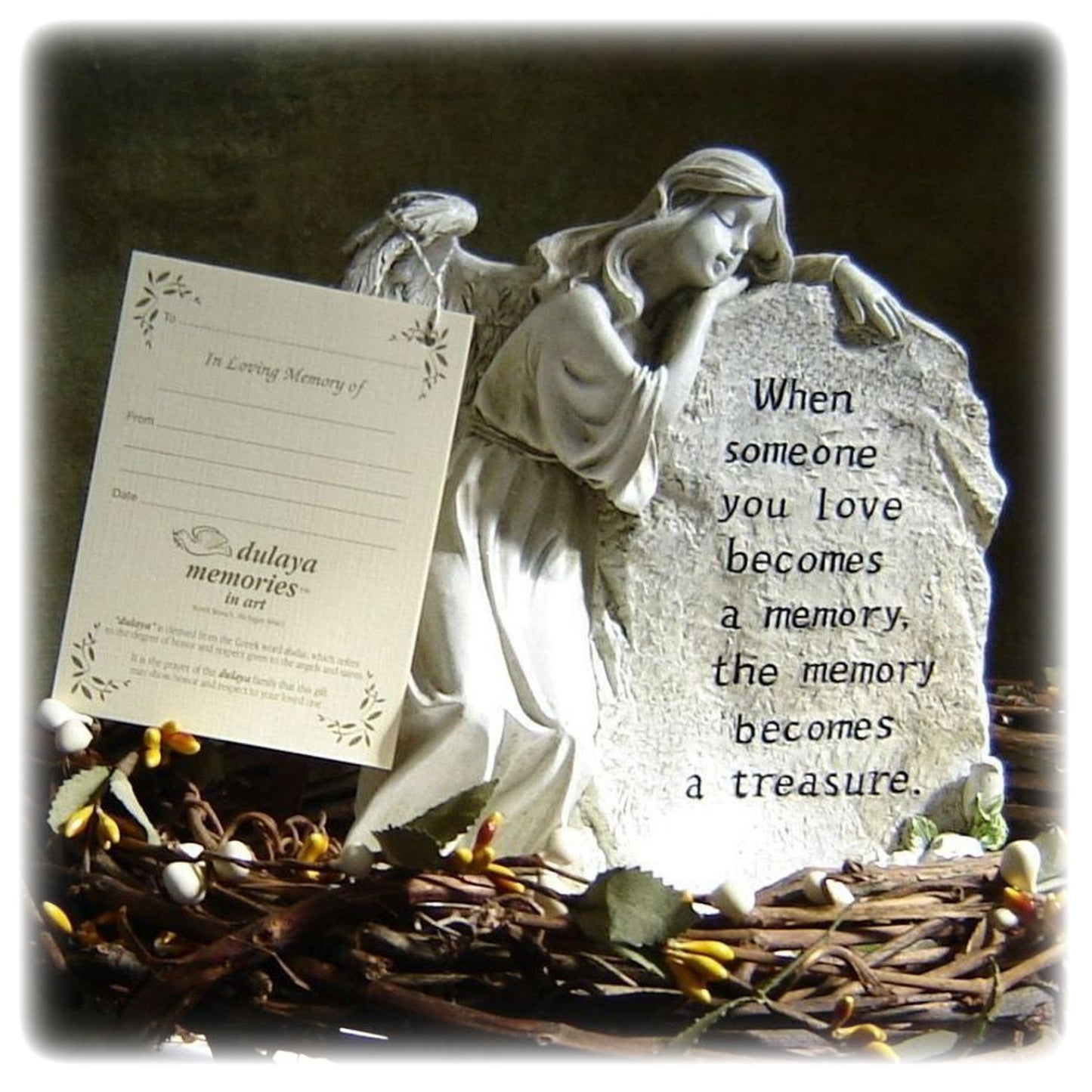 Treasured Memory Memorial Angel Statue Sympathy Gift