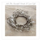 Accent Wreath with Silver Stars for Statues, Lanterns, or Candles