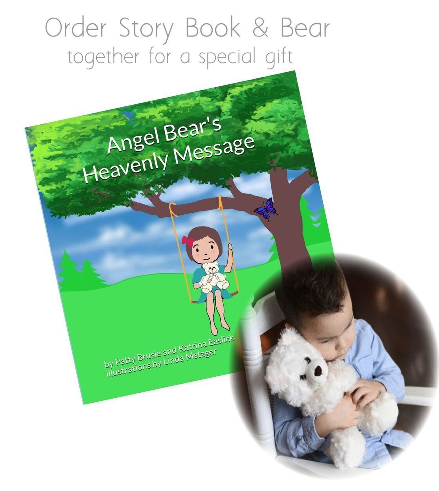Children's Sympathy Gift Set, Angel Bear and Story Book