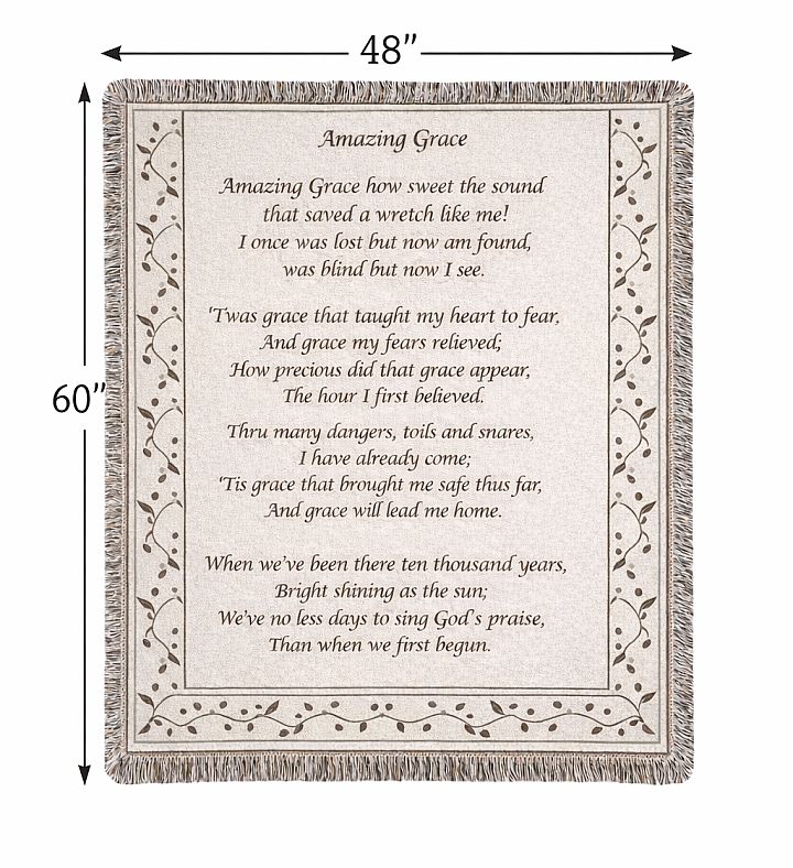 Amazing Grace Sympathy Blanket