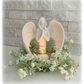 Angel Candleholder Statue for Mother's Day, "Angel Mother" Card and Refrigerator Magnet, Gift Boxed