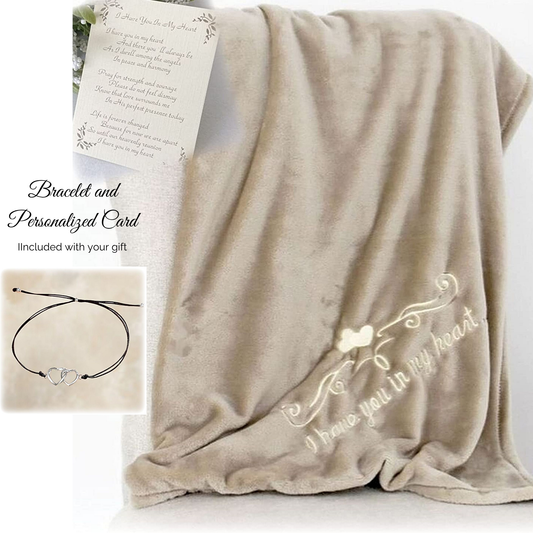 Mink Memorial Blanket and Bracelet - Add Optional Journal