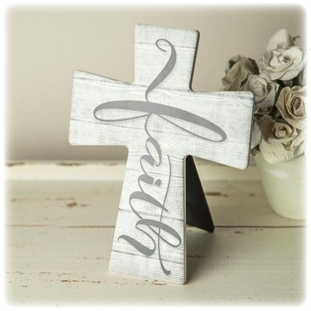 Faith Cross Christian Sympathy Gift with Condolences Card