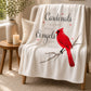 Cardinal Memorial Plush Blanket – “Cardinals Appear When Angels Are Near”