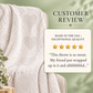 Unique Memorial Gift Heart Blanket, Cotton Throw with Optional Grief Journal