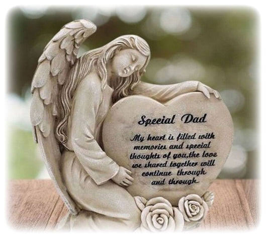 Loss of Dad, Father Memorial Angel Statue Sympathy Gift