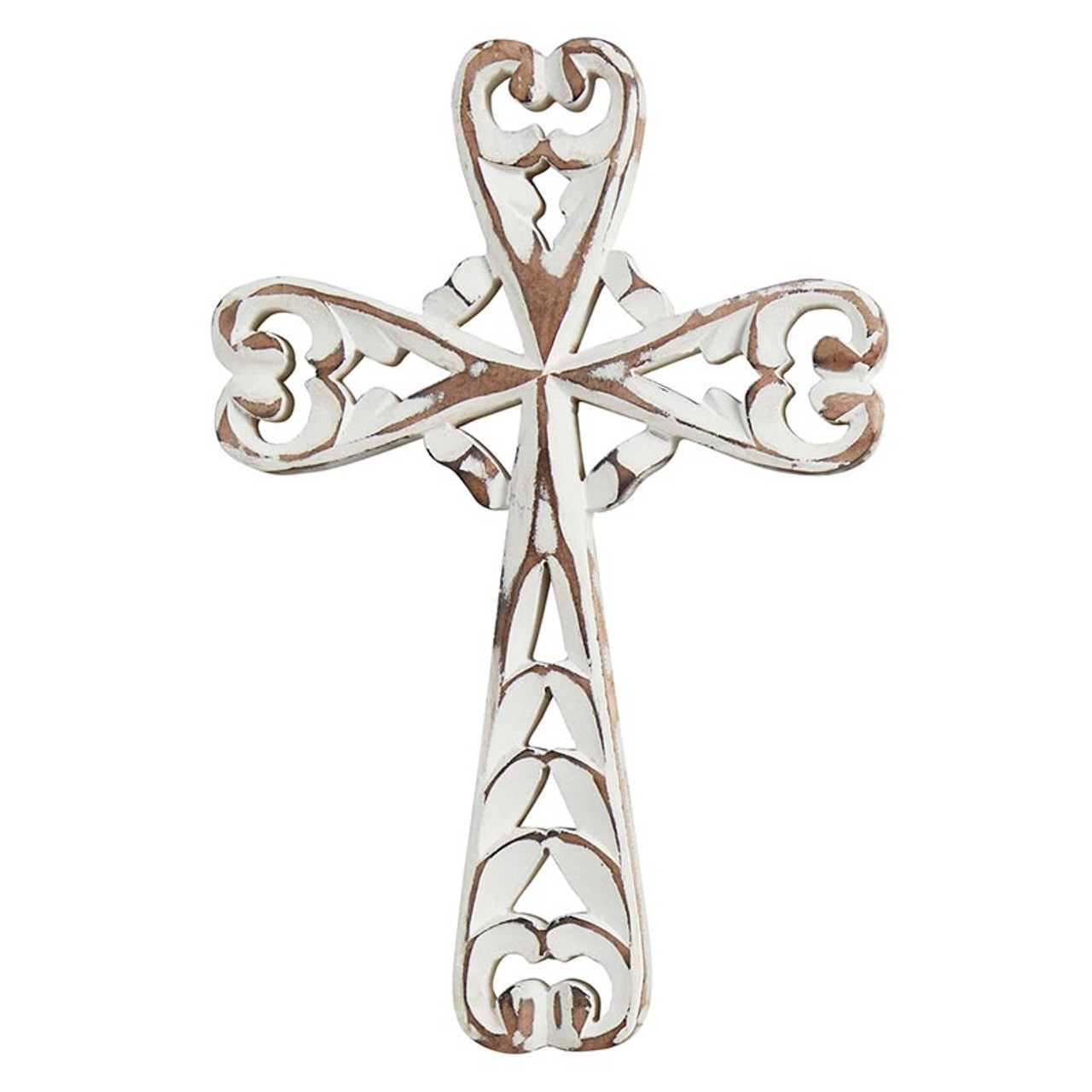 Scalloped Cross Sympathy Gift with Condolences Card
