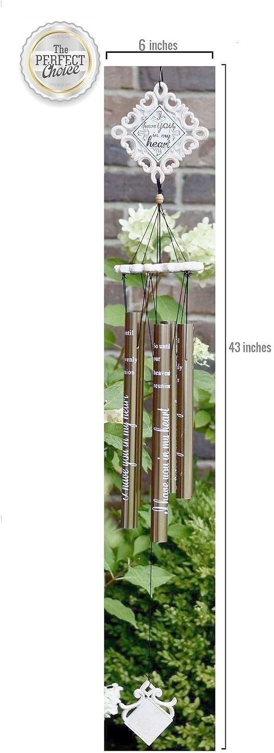 Loss of Father Memorial Windchimes Sympathy Gift with Magnet