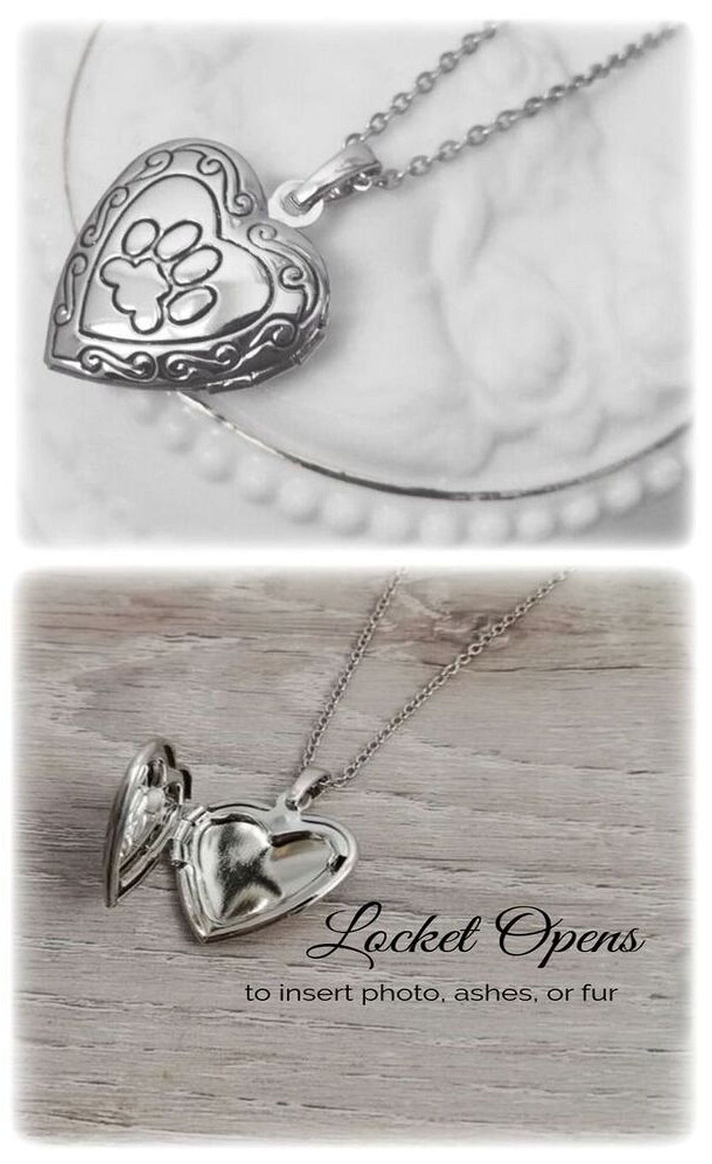 Loss of Pet Memorial Locket Necklace