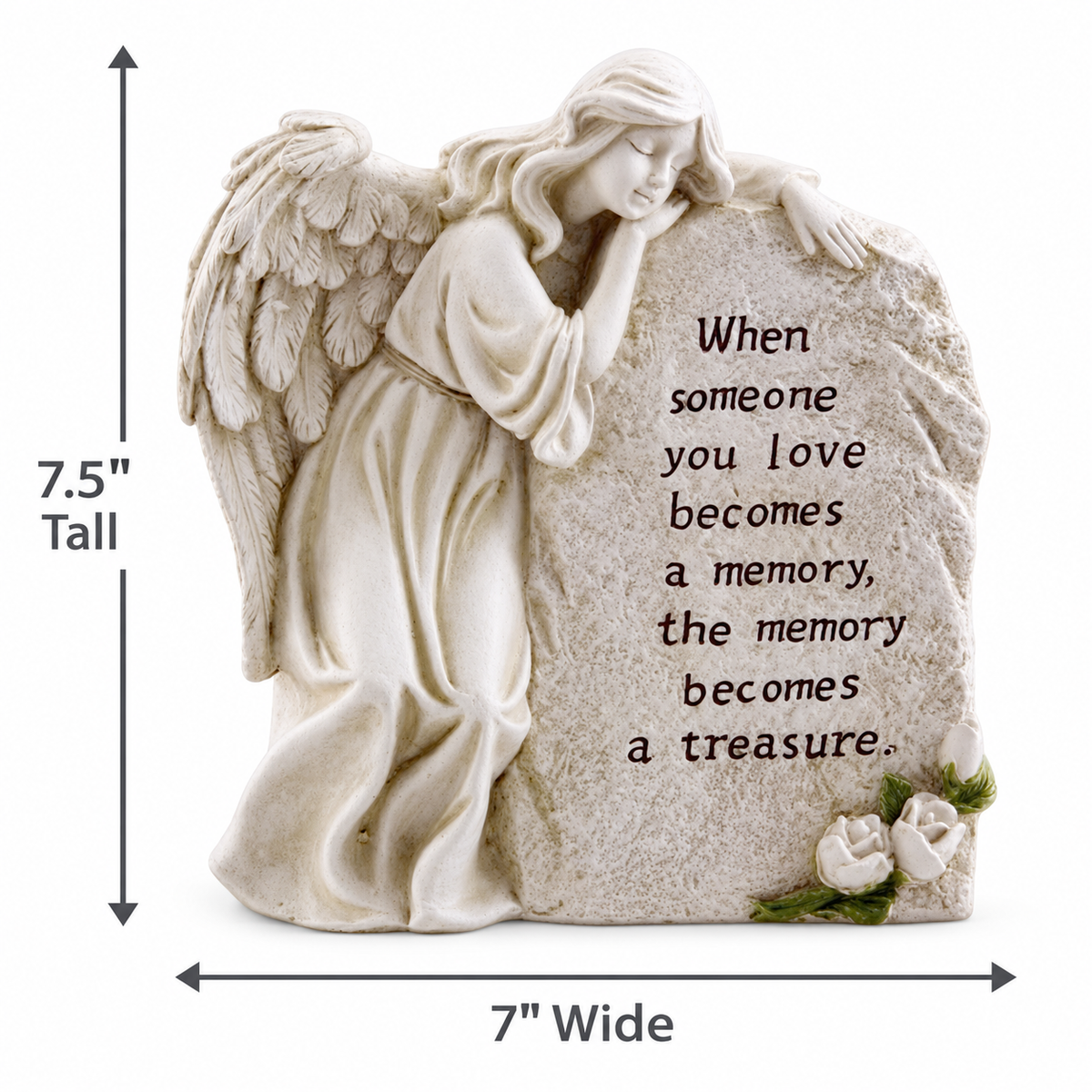 Treasured Memory Memorial Angel Statue Sympathy Gift