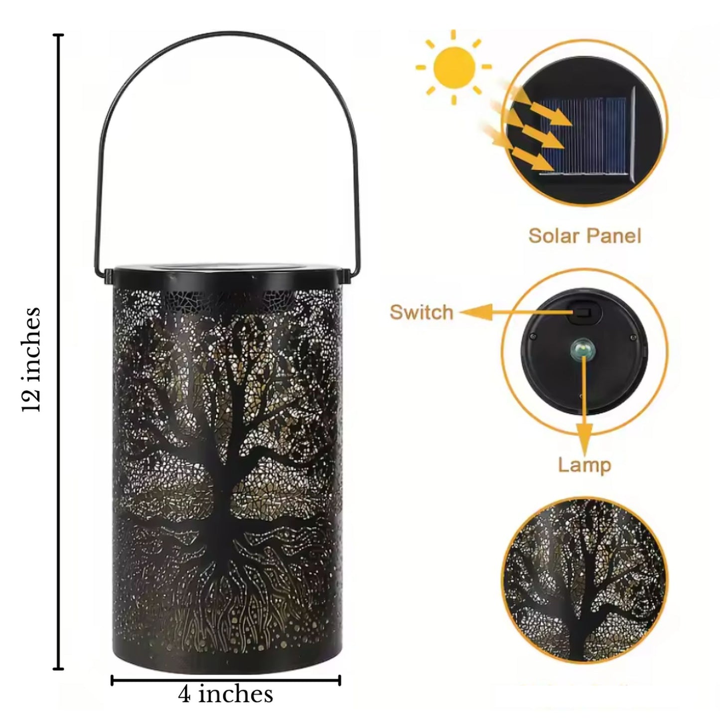 Tree of Life Memorial Solar Lantern