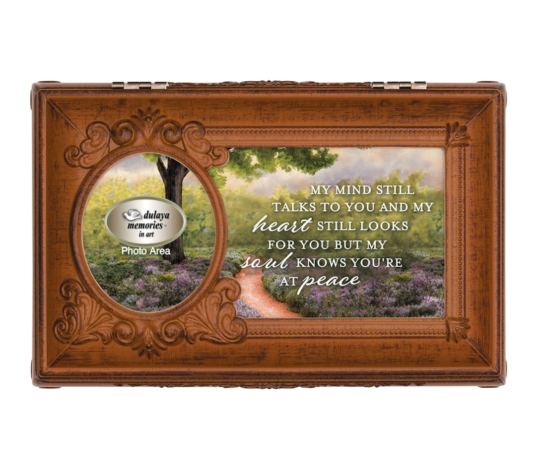 Vintage Memorial Music Box Sympathy Gift for Loss of Loved One