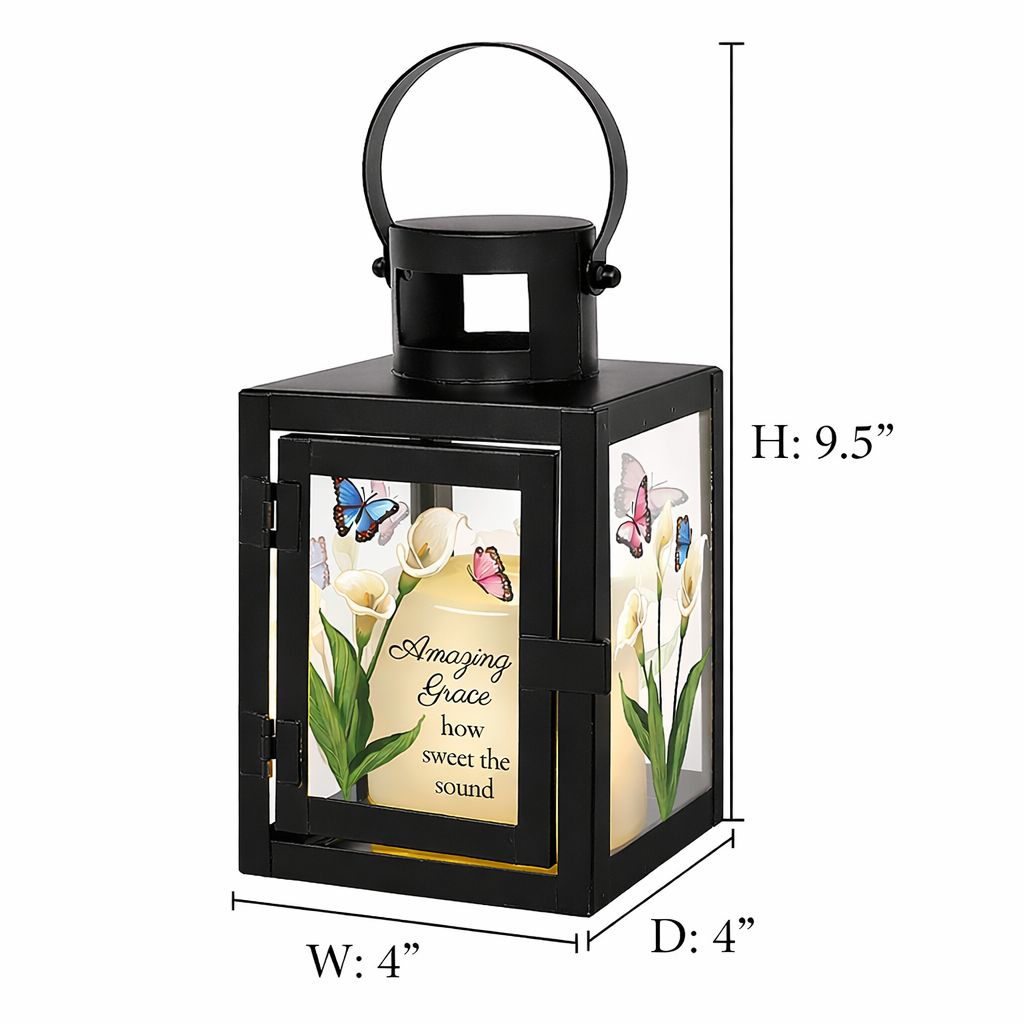 Christian Sympathy Gift – Amazing Grace Memorial Lantern
