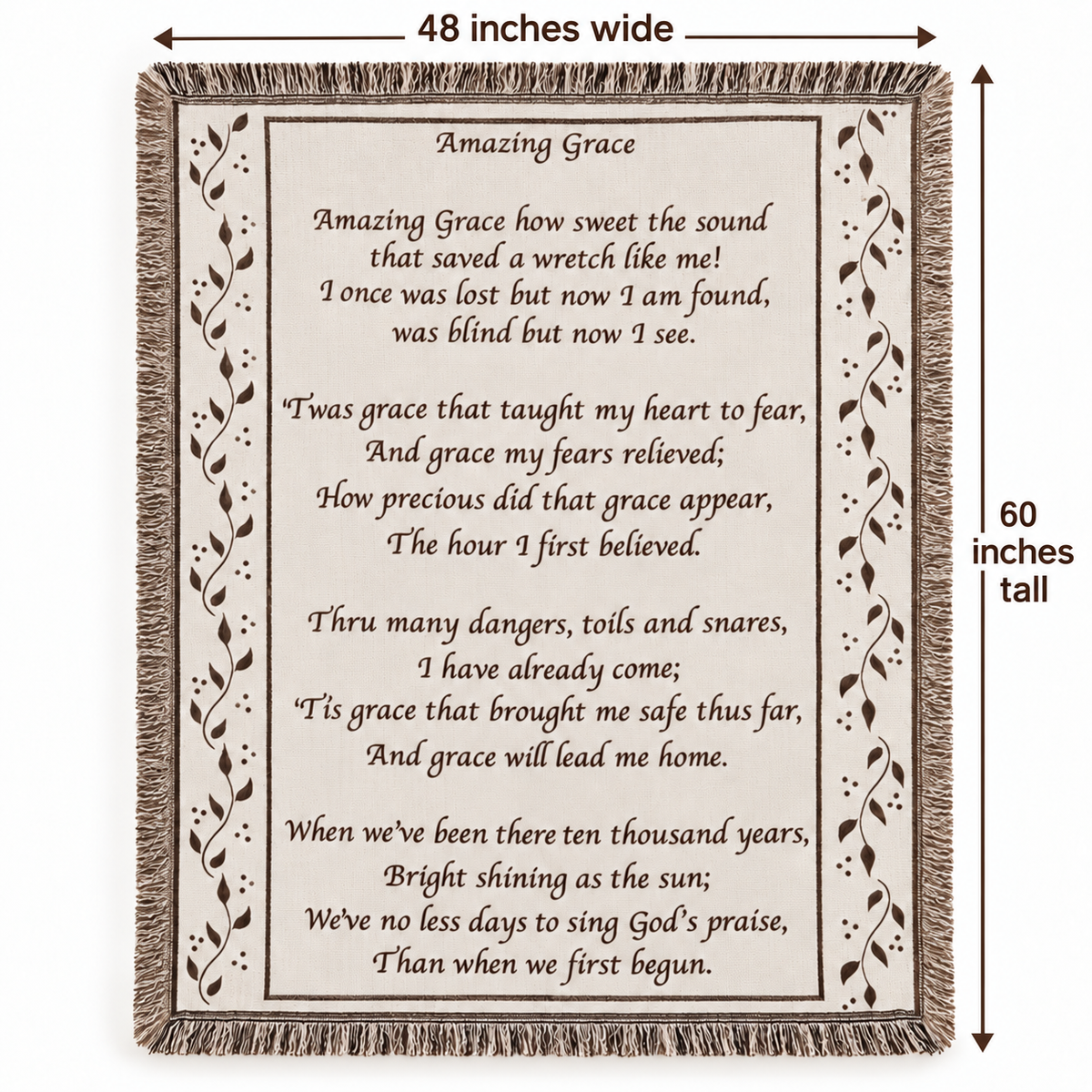 Amazing Grace Sympathy Blanket