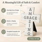 Amazing Grace Memorial Cross Sympathy Gift with Personalized Card