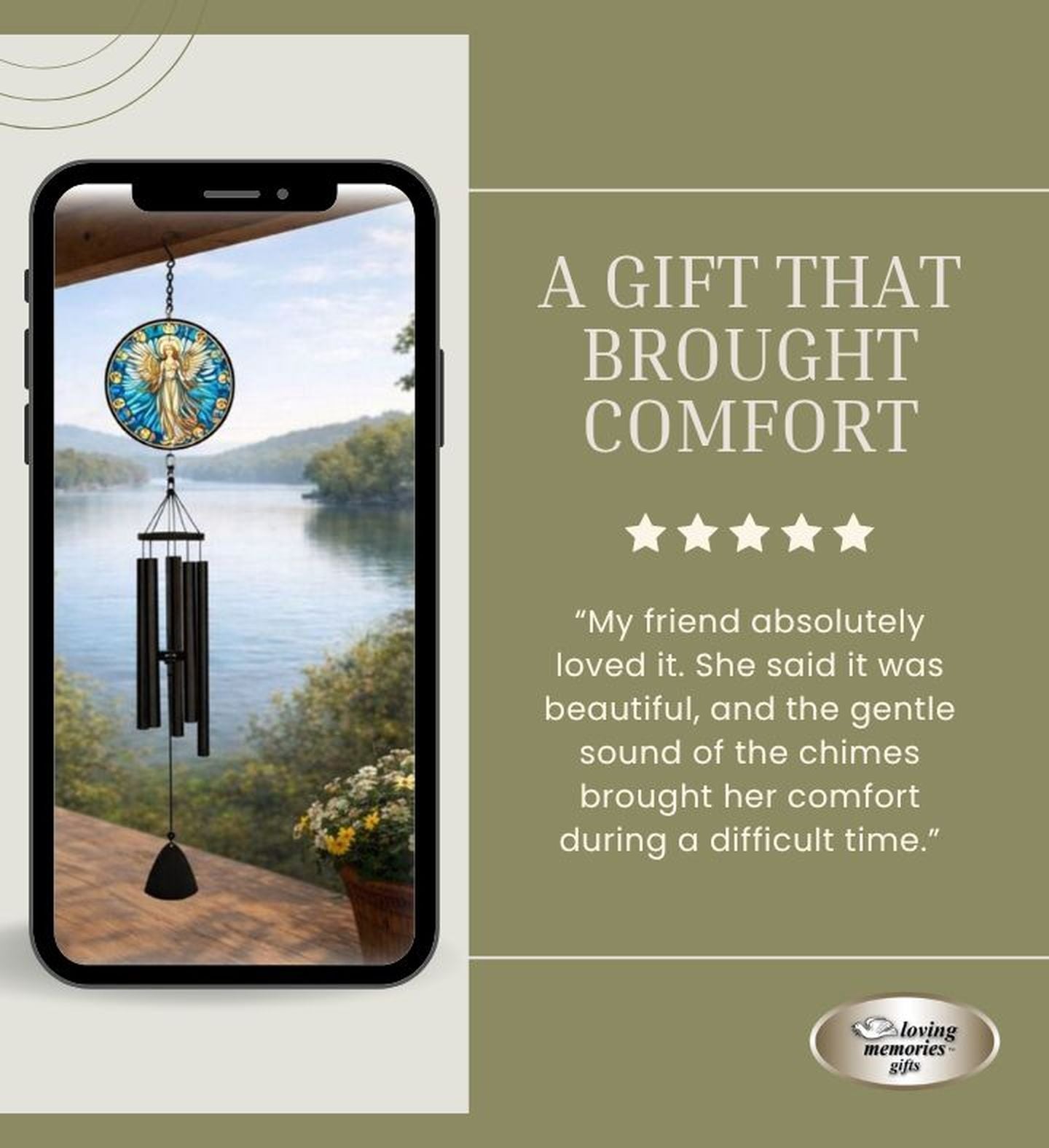 Loss of Mother Memorial Windchimes Sympathy Gift