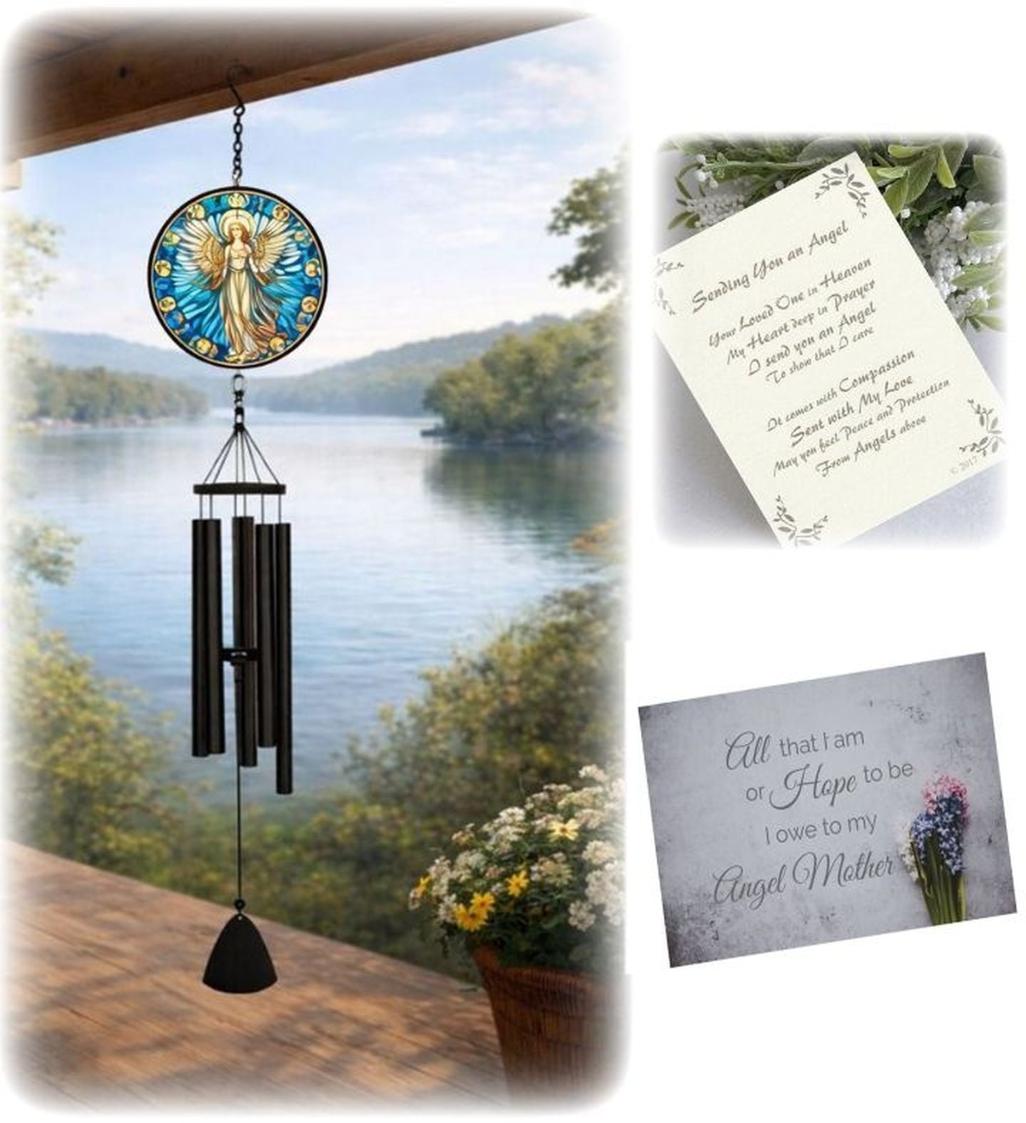 Loss of Mother Memorial Windchimes Sympathy Gift
