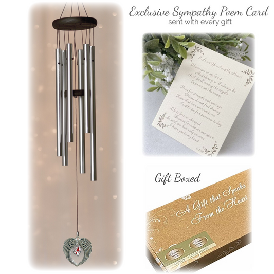 Cardinal Windchime Sympathy Gift
