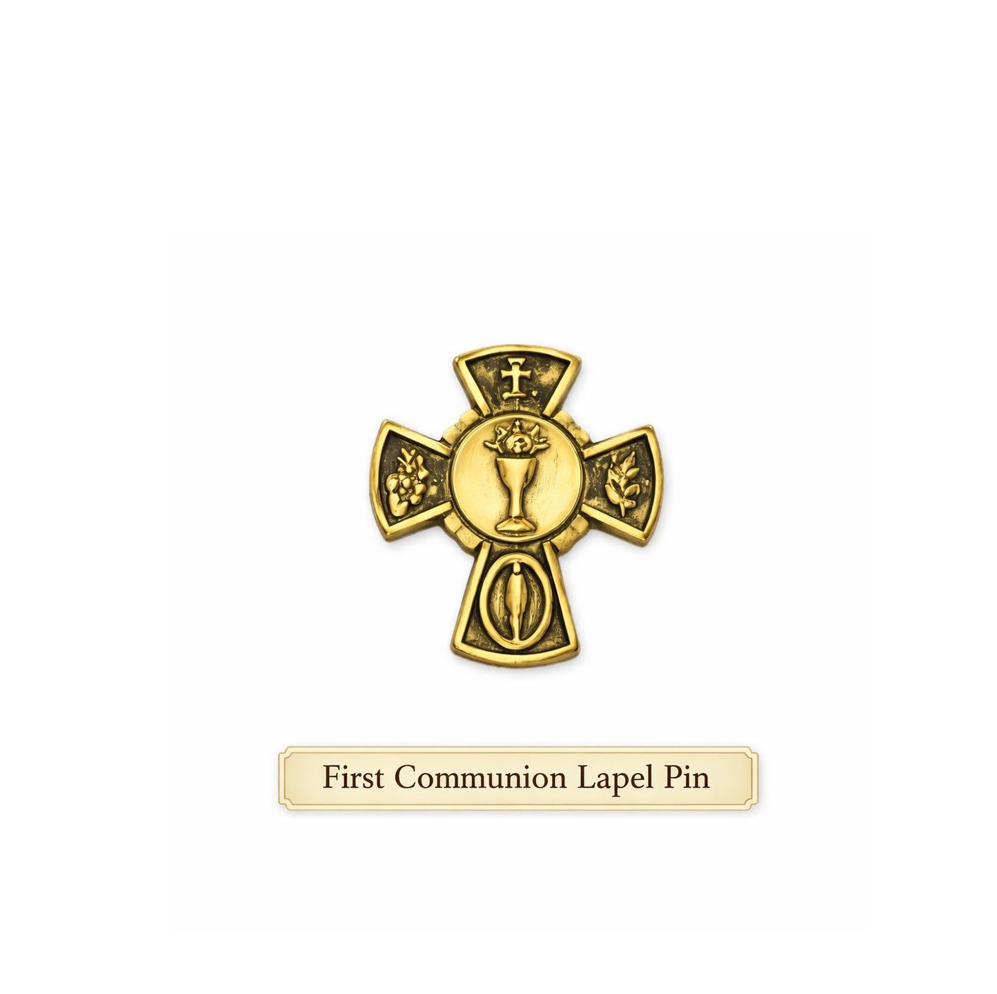Boy's First Communion Gift , 5 Piece Boxed Gift Set Prayer Book, Rosary, Pin, Cross, Card