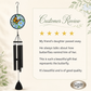 Memorial Wind Chime Sympathy Gift - Stained Glass Butterfly