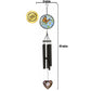 Heart and Butterfly Memorial Wind Chime Sympathy Gift