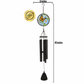 Memorial Wind Chime Sympathy Gift - Stained Glass Butterfly