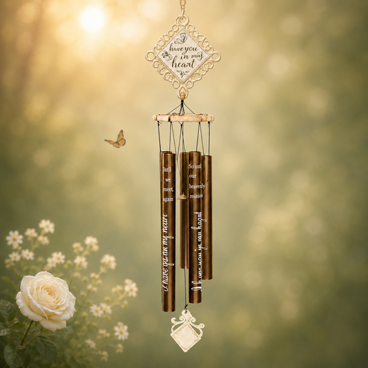Memorial Wind Chime – Vintage Sympathy Gift for Loss of a Loved One