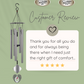 Cardinal Windchime Sympathy Gift