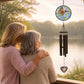 Heart and Butterfly Memorial Wind Chime Sympathy Gift
