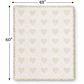 Unique Memorial Gift Heart Blanket, Cotton Throw with Optional Grief Journal