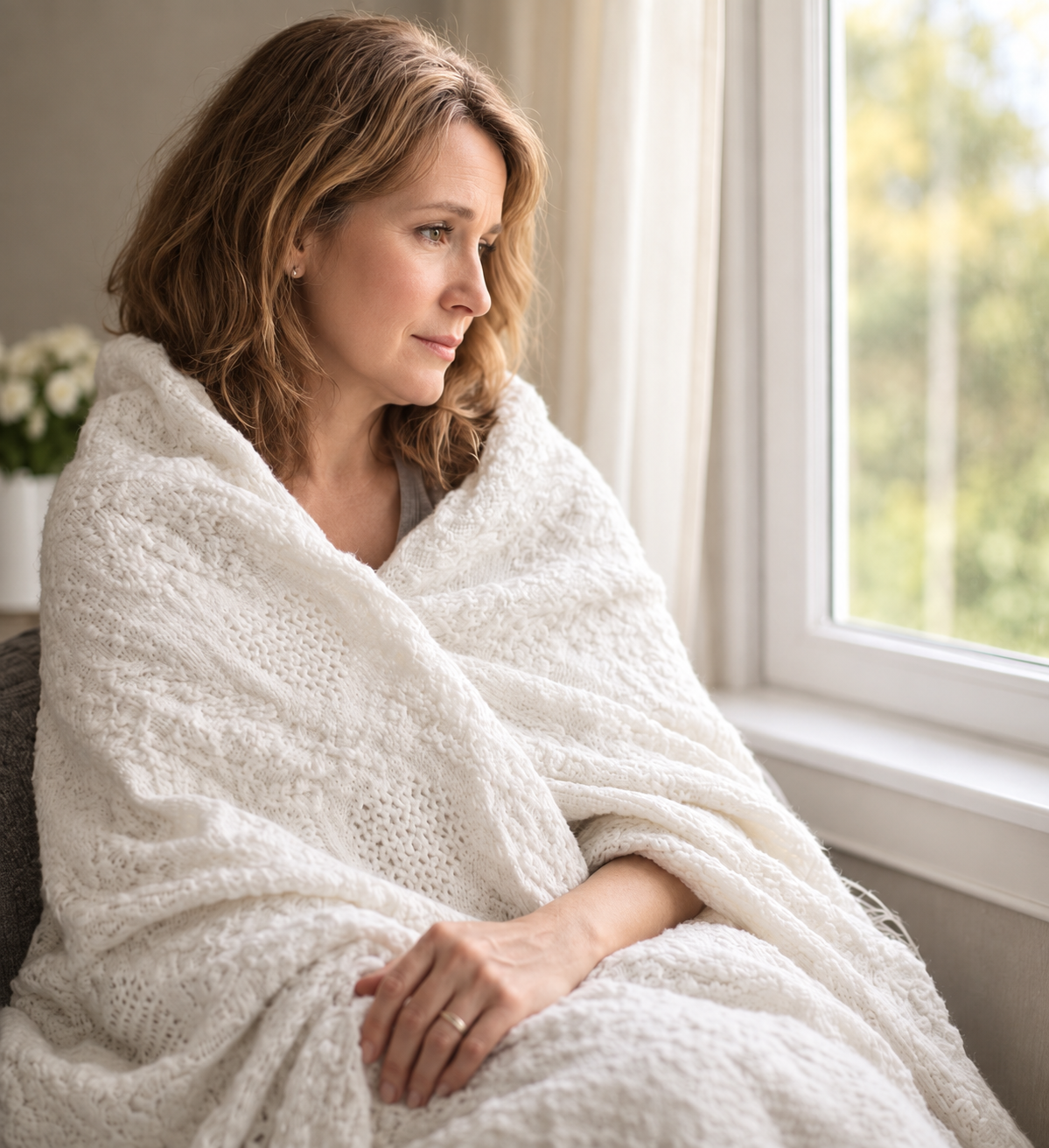Unique Memorial Gift Heart Blanket, Cotton Throw with Optional Grief Journal