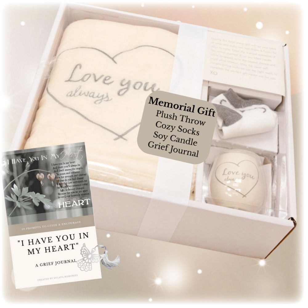 Memorial Blanket Sympathy Gift Set | Sherpa-Lined Bereavement Gift